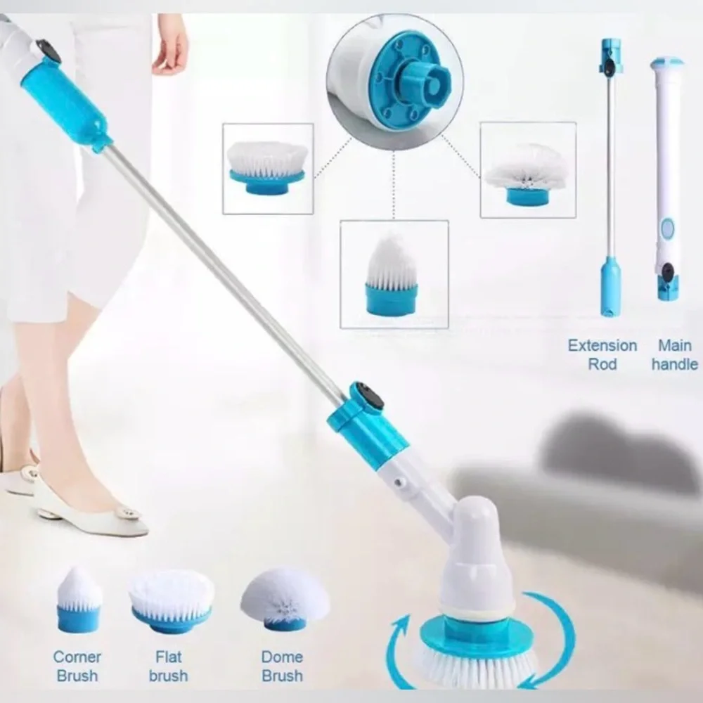 Hurricane Spin Scrubber Rechargeable Cordless Spin Brush with 3 Spin Brushes
